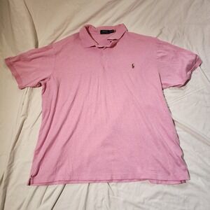 Polo Ralph Lauren‎ Pink Polo Shirt Classic Fit Pony Logo 2XLT